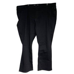 Old Navy Womens Black Mid Rise Kicker Boot Cut Jeans Plus Size 30 Stretch Denim